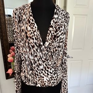 Cute Animal print top!  Fun for a night out